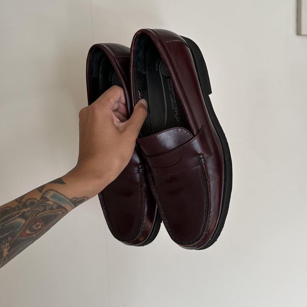 maroon loafers Depop
