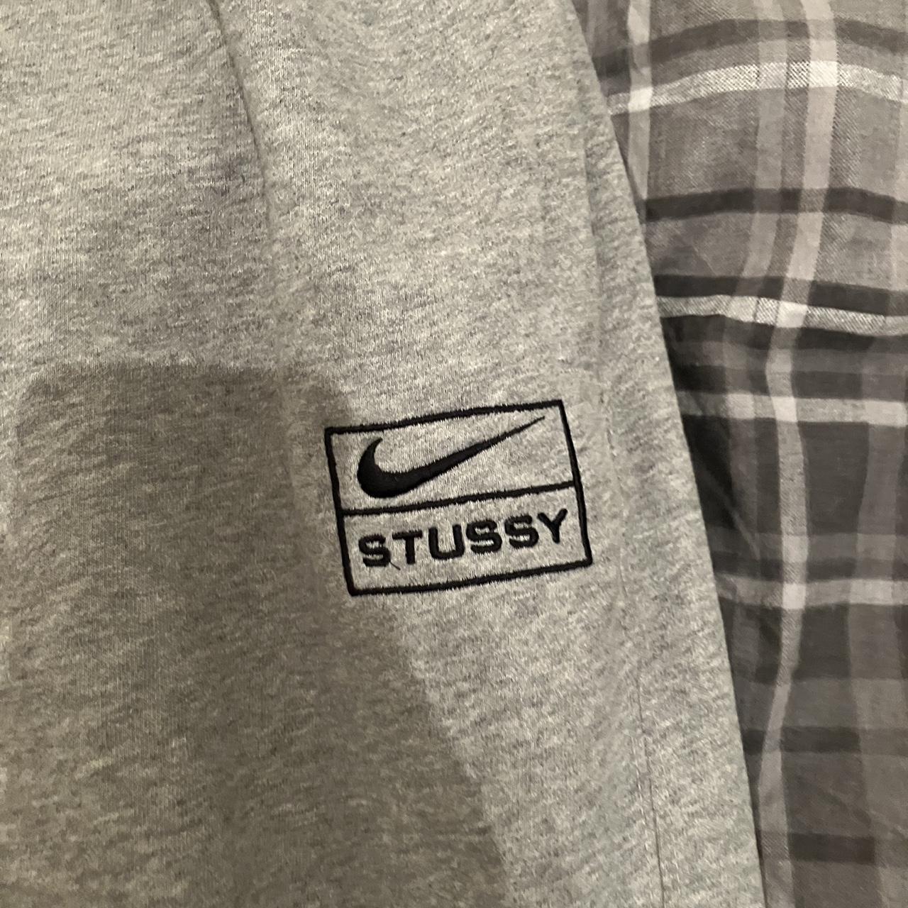 Grey Nike Stussy Joggers Size XL Very baggy fit,... - Depop