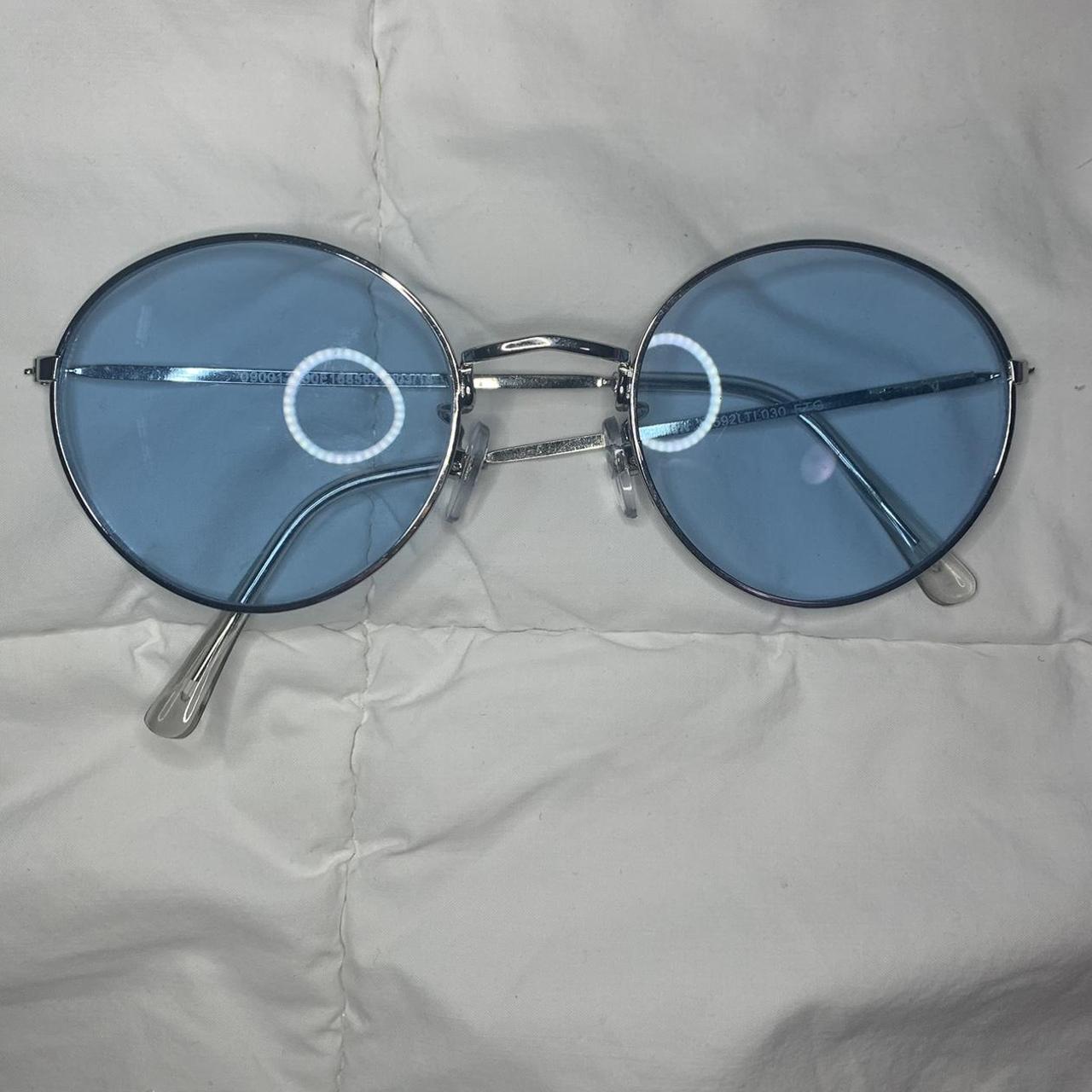 Round sunglasses - Dark blue - Men | H&M IN