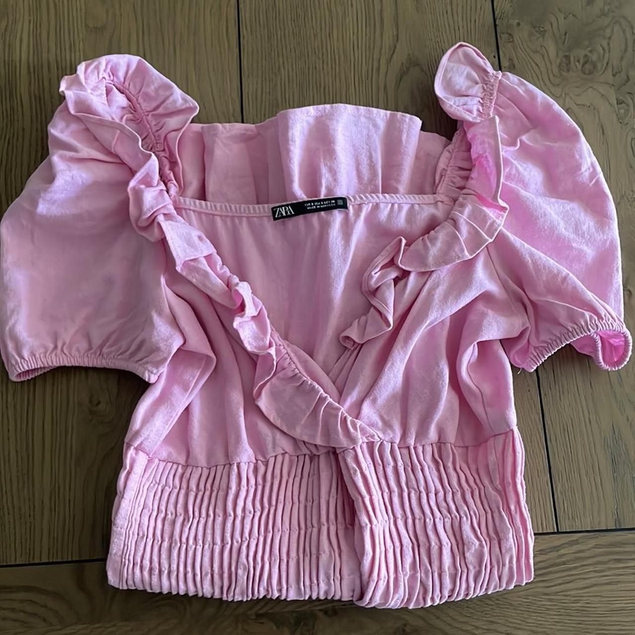 Zara Pink Short Dress Depop