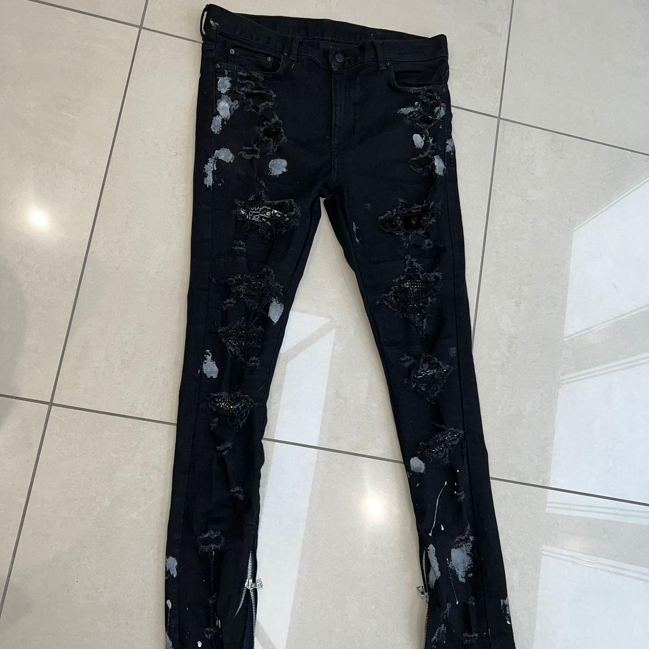 Paint sale drip jeans