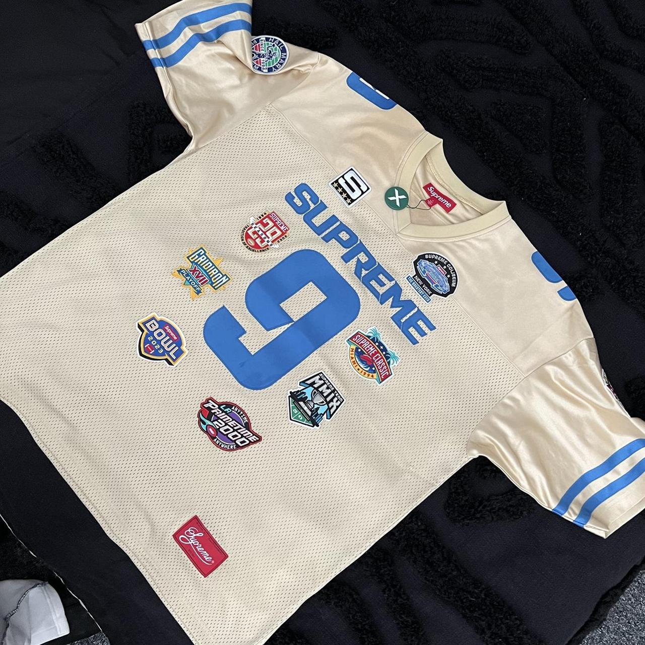 Supreme Championships Embroidered Football Jersey... - Depop