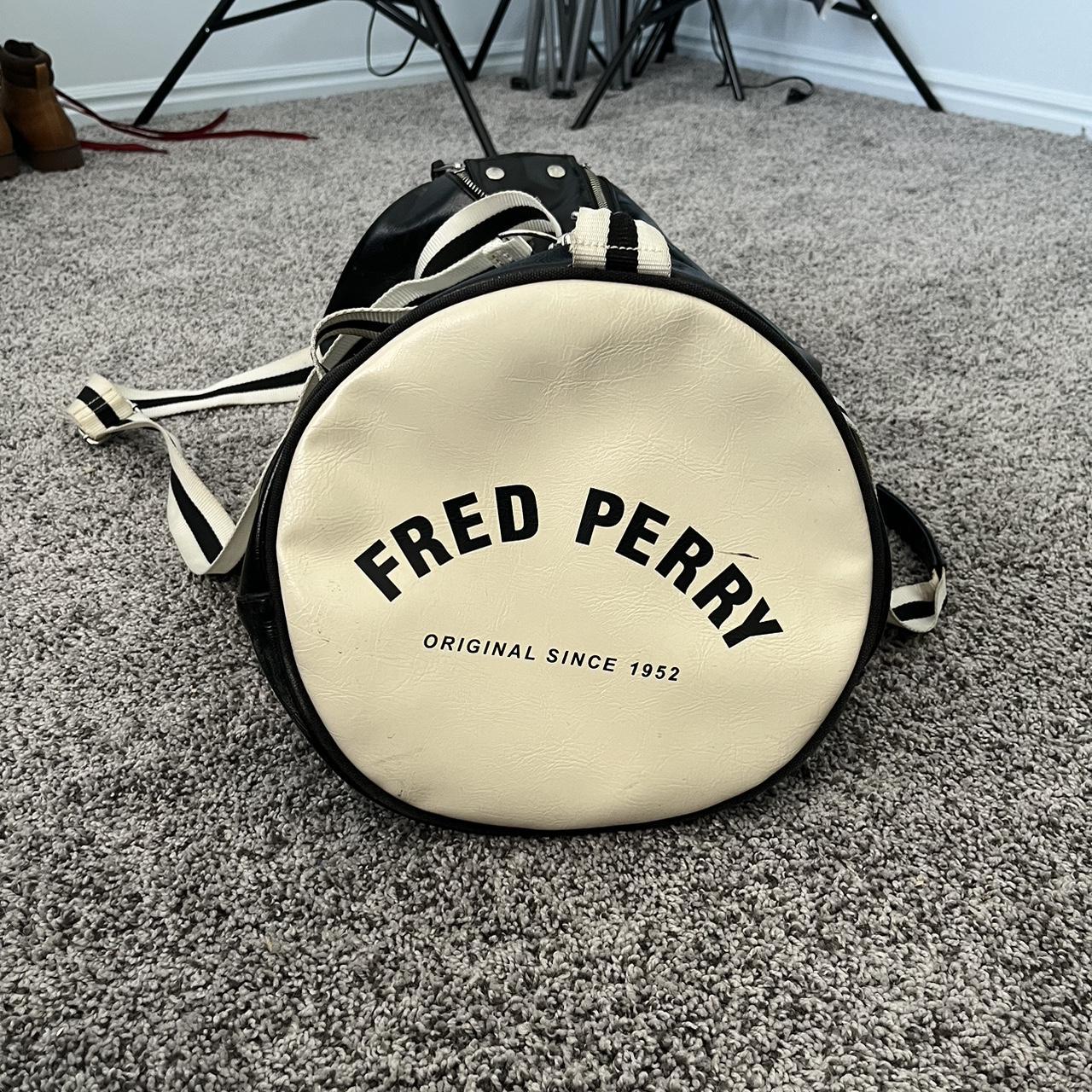 Fred Perry Duffel Bag One of the zippers comes... Depop