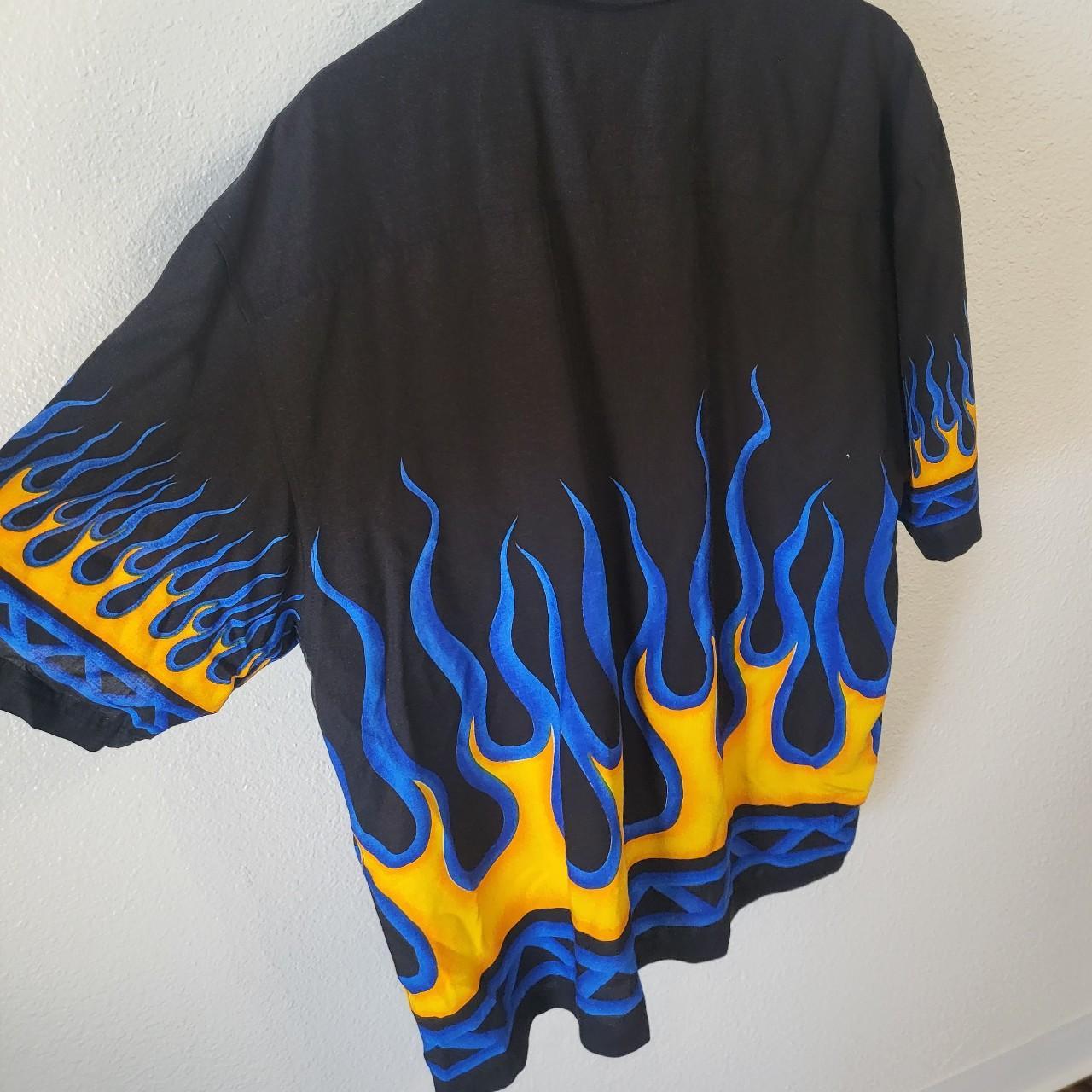 GUY FIERI - ESQUE FLAME SHIRT Message me with any - Depop