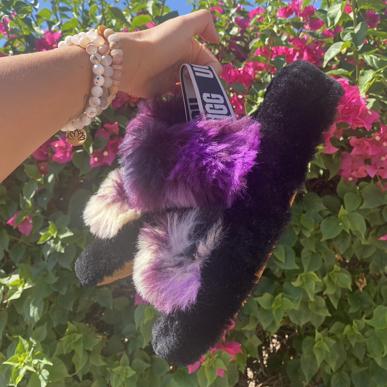 Purple fluffy best sale ugg slippers