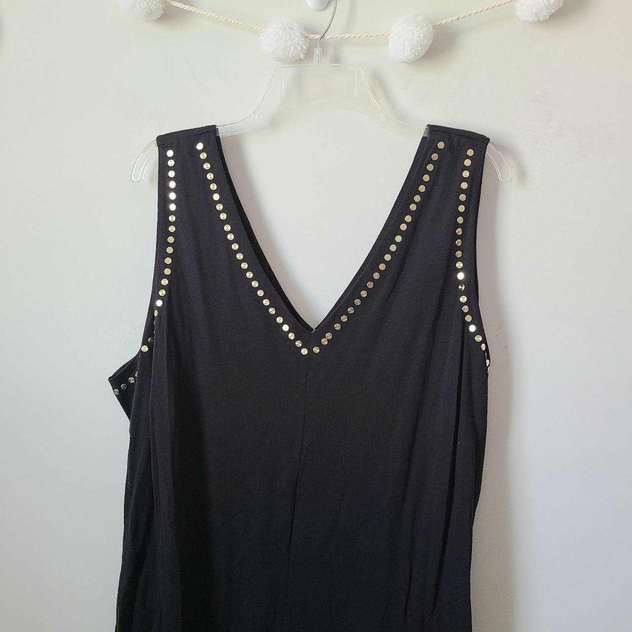 Michael kors jumpsuit black on sale gold