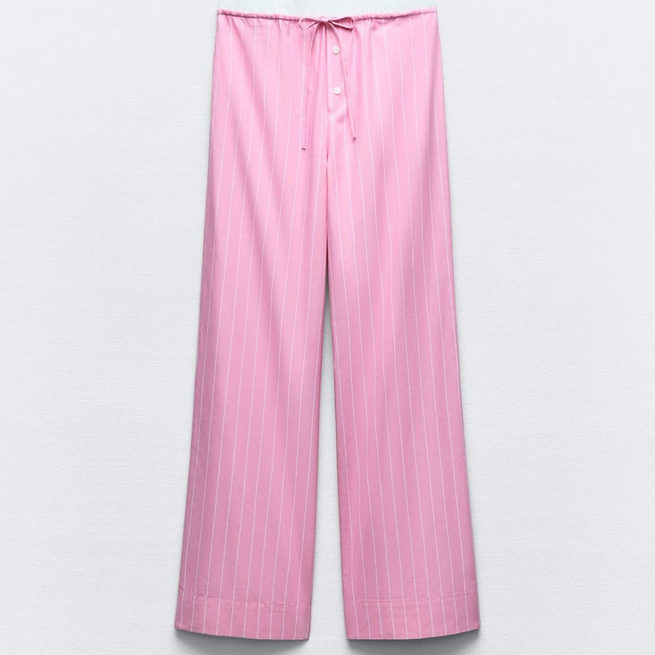Pajama Bottoms Pyjama Style Trousers Zara Zara STRIPED PAJAMA