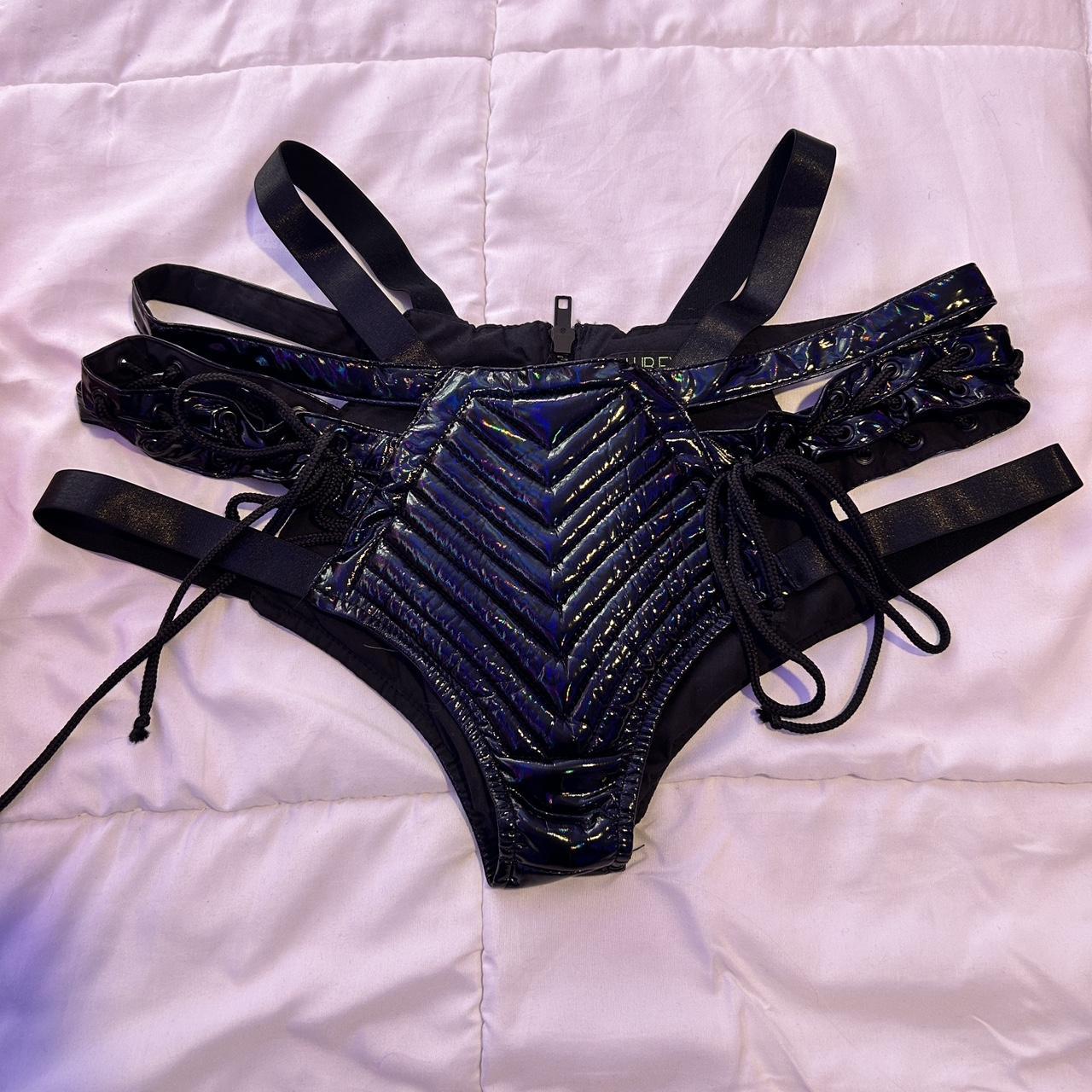 Dolls Kill Club Exx Rude Awakening LaceUp Shorts Depop