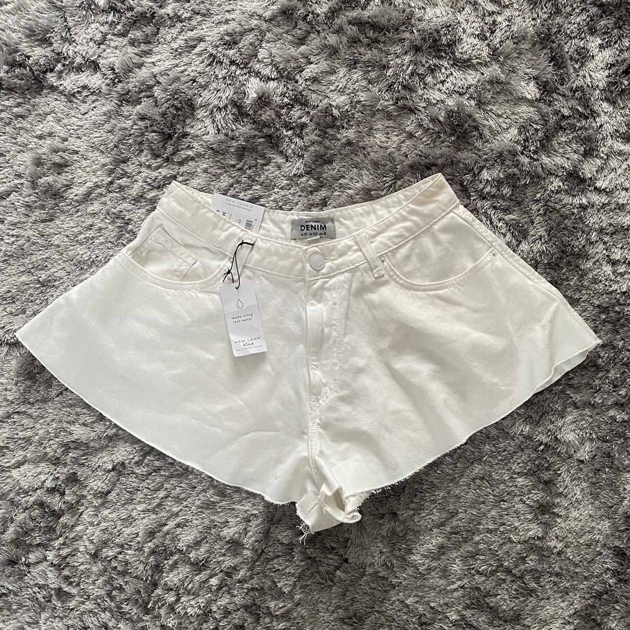 New Look denim flared shorts. Brand new. Excellent... - Depop