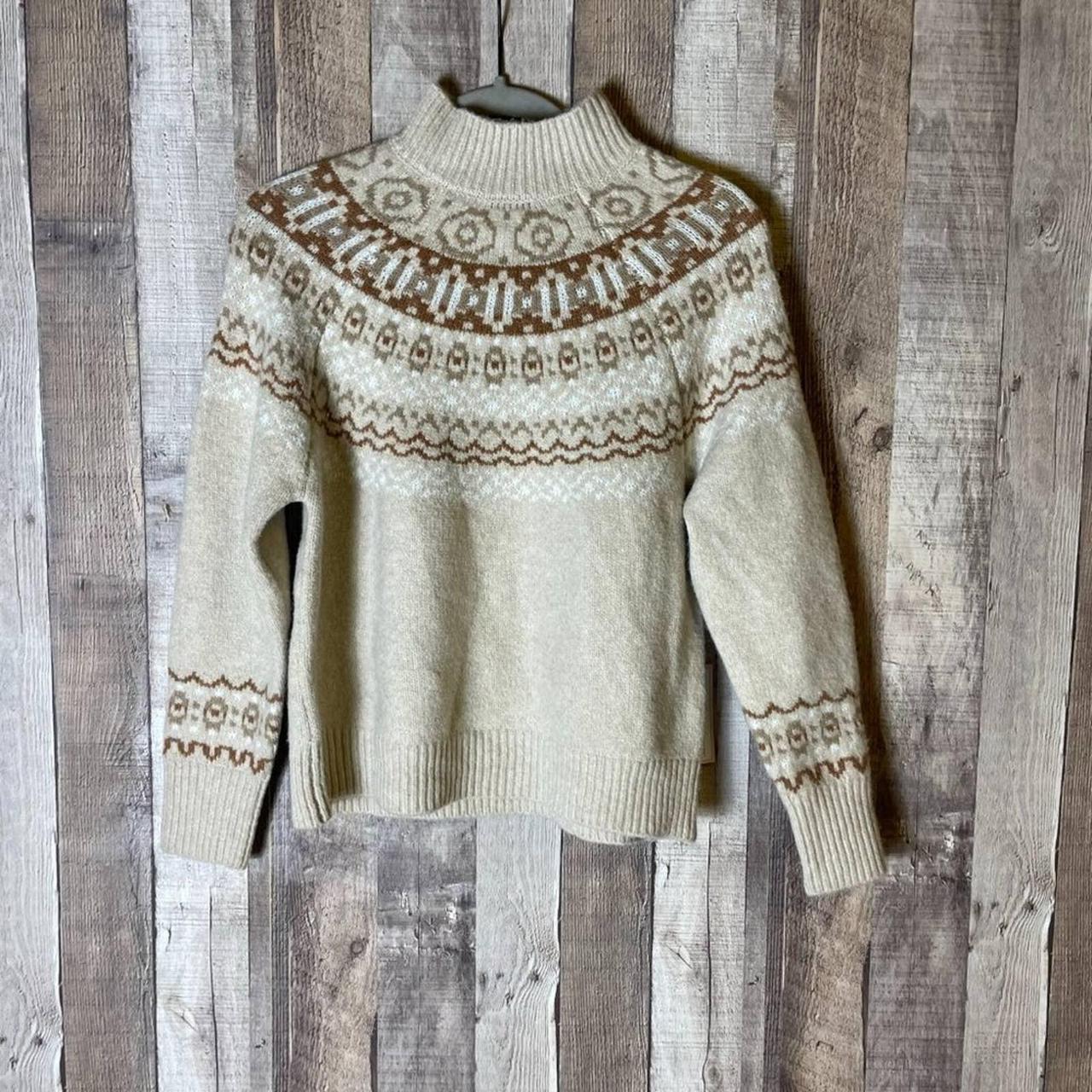 Cream fair isle on sale sweater