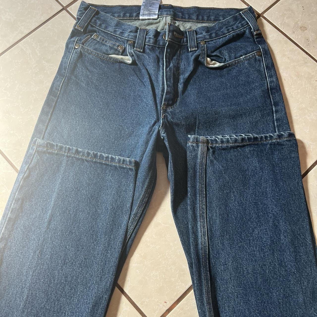 30x32 carhartt blue jeans - Depop