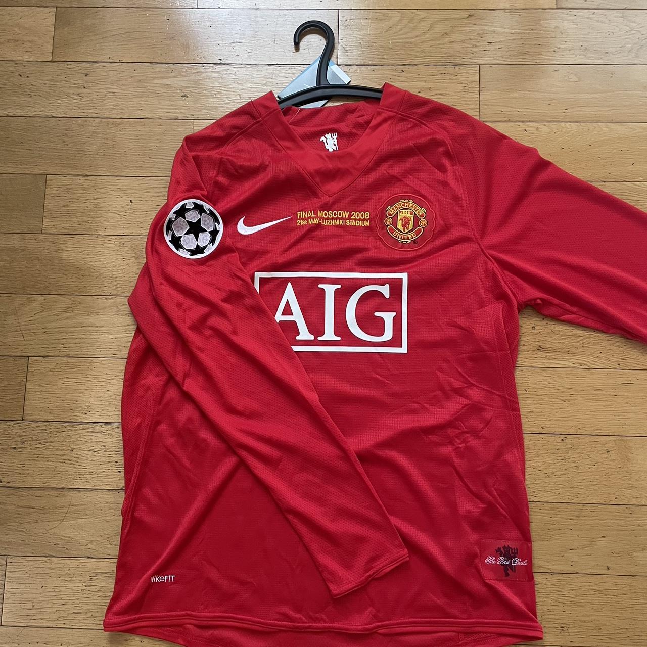 cristiano ronaldo 2008 manchester united ucl kit... - Depop