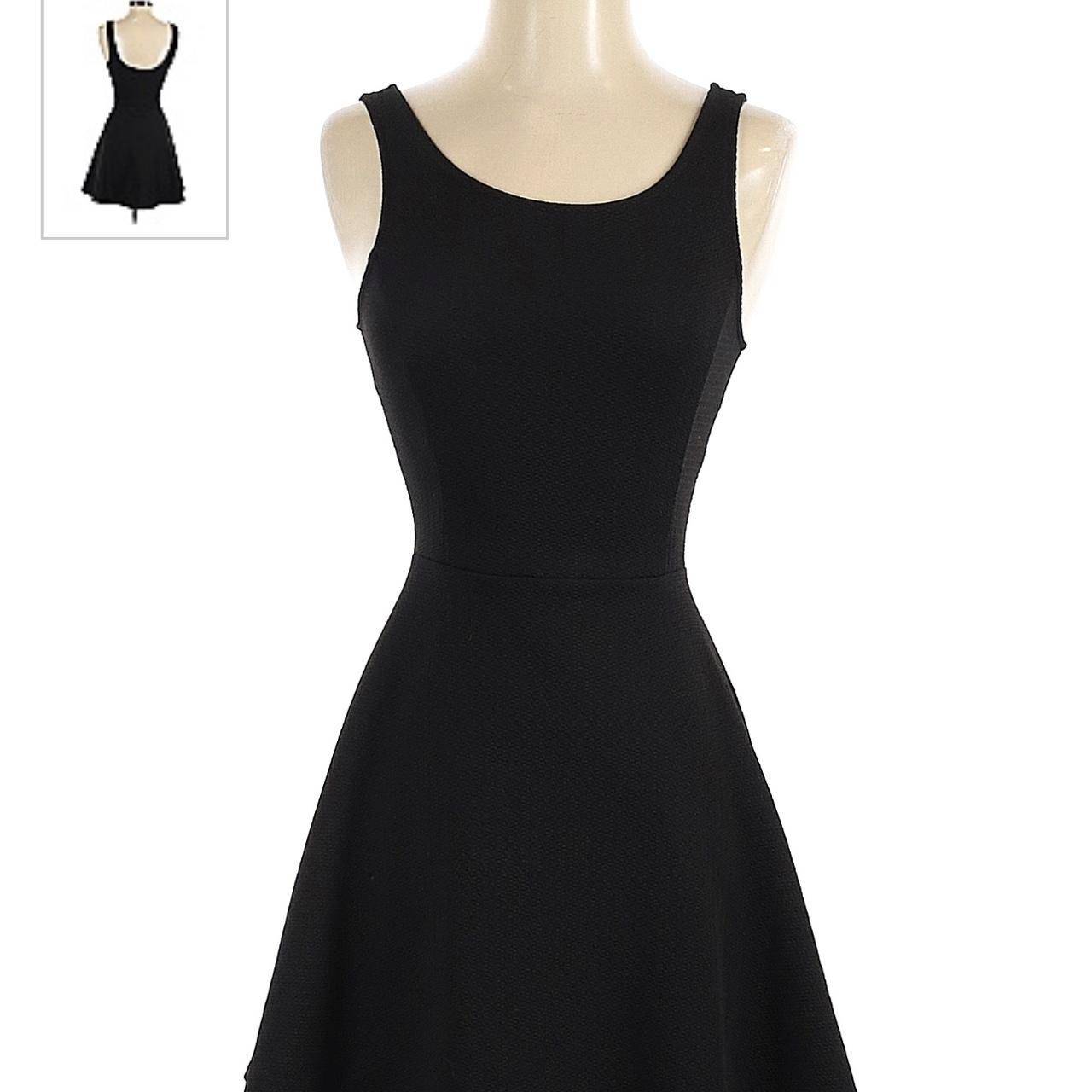 Black skater dress outlet h&m