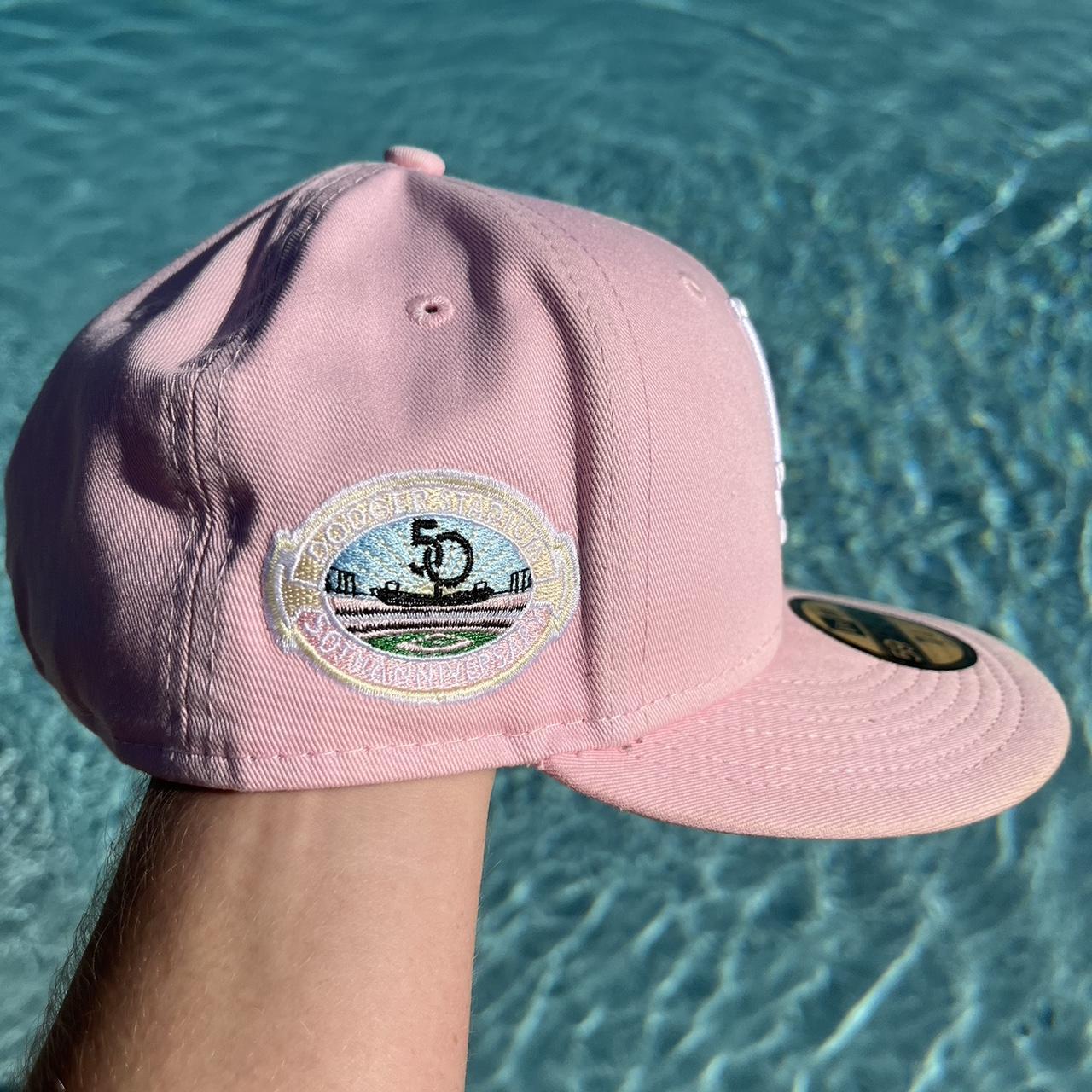 New Era Men's Pink Hat Depop