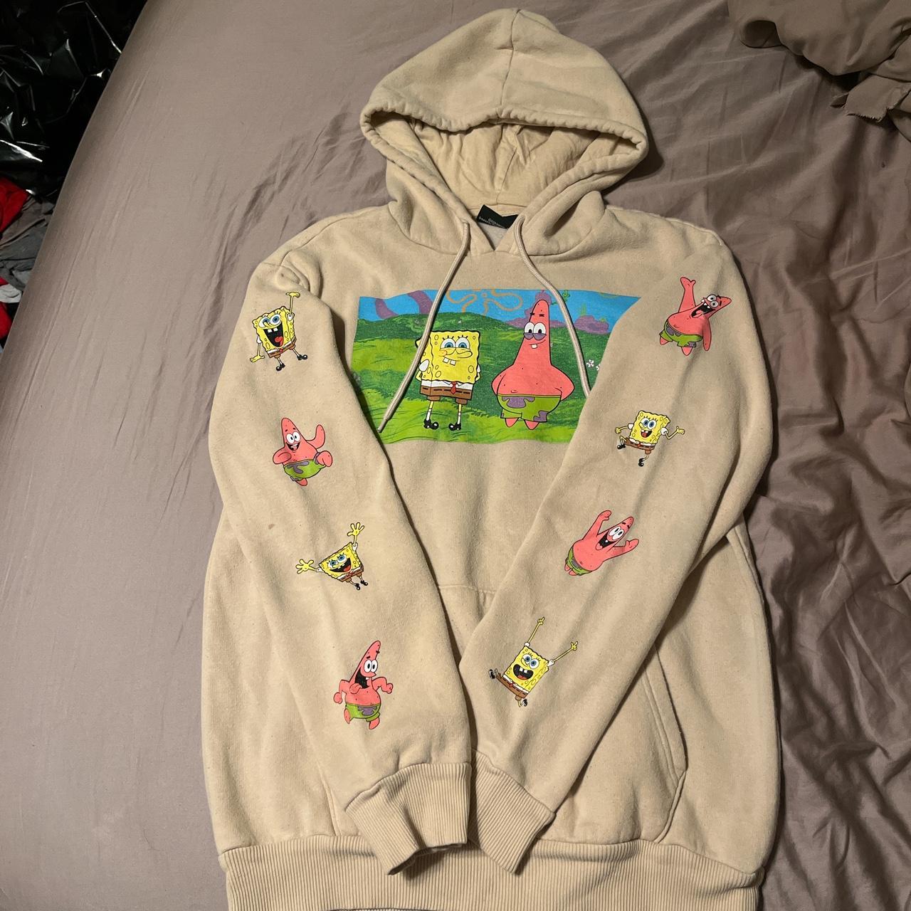 Nickelodeon SpongeBob Hoodie Small stain on... - Depop