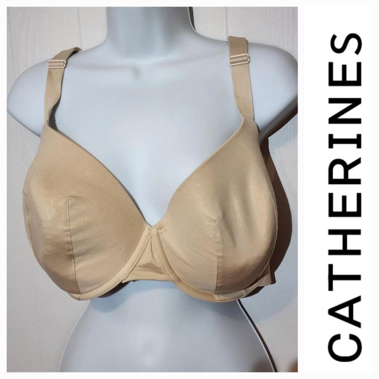 Catherine's Women's Tan and Gold Bra