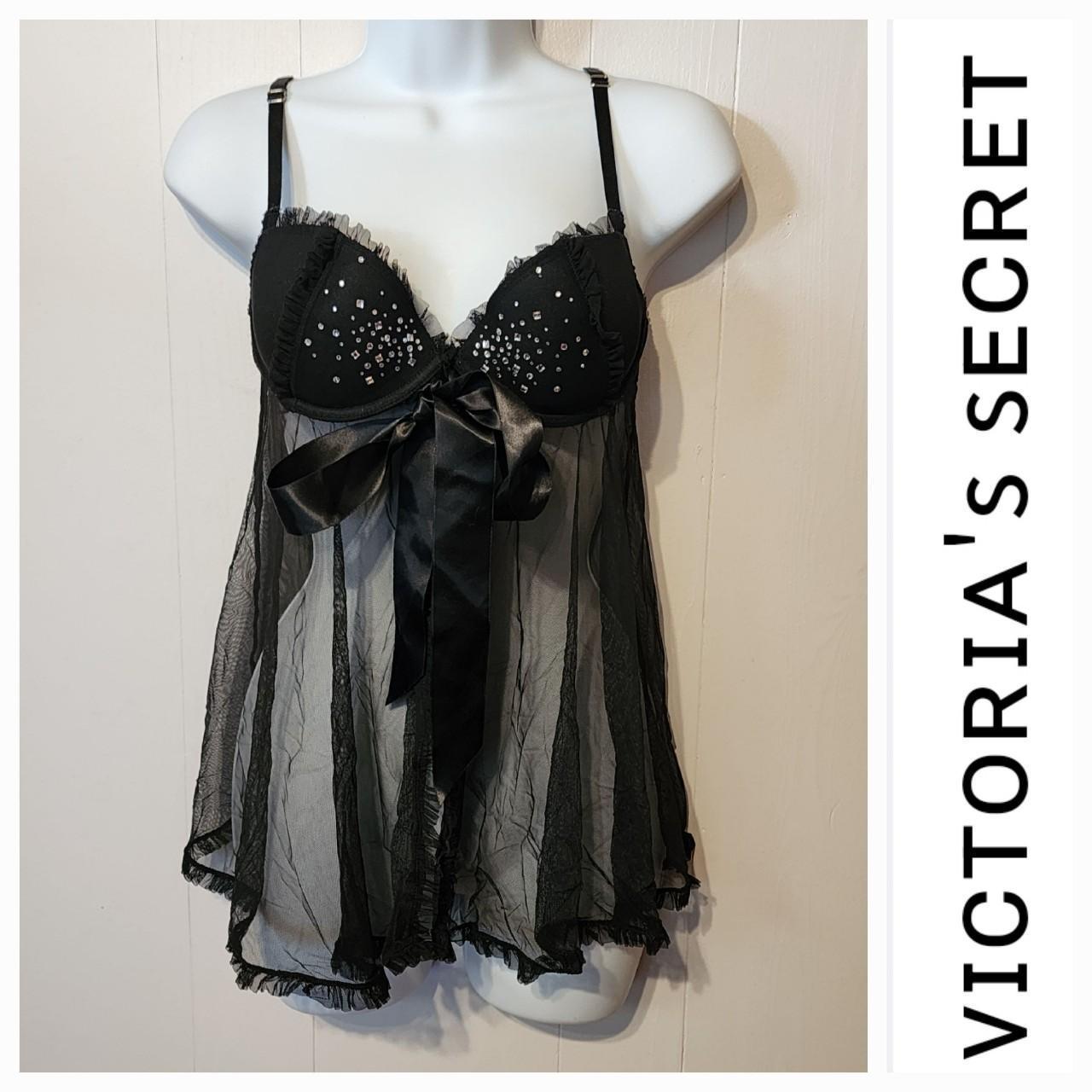 Victorias Secret Sexy little things 34C black bra. - Depop