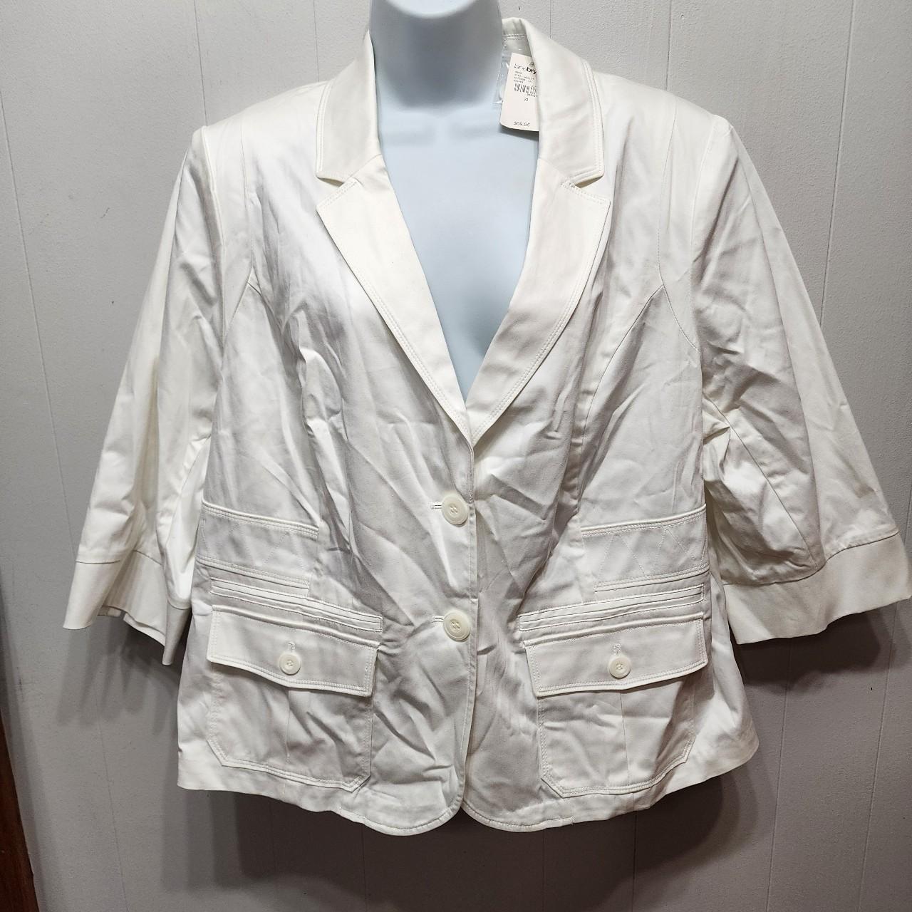 NWT Lane Bryant Blazer White Size 22 Casual Office. Depop