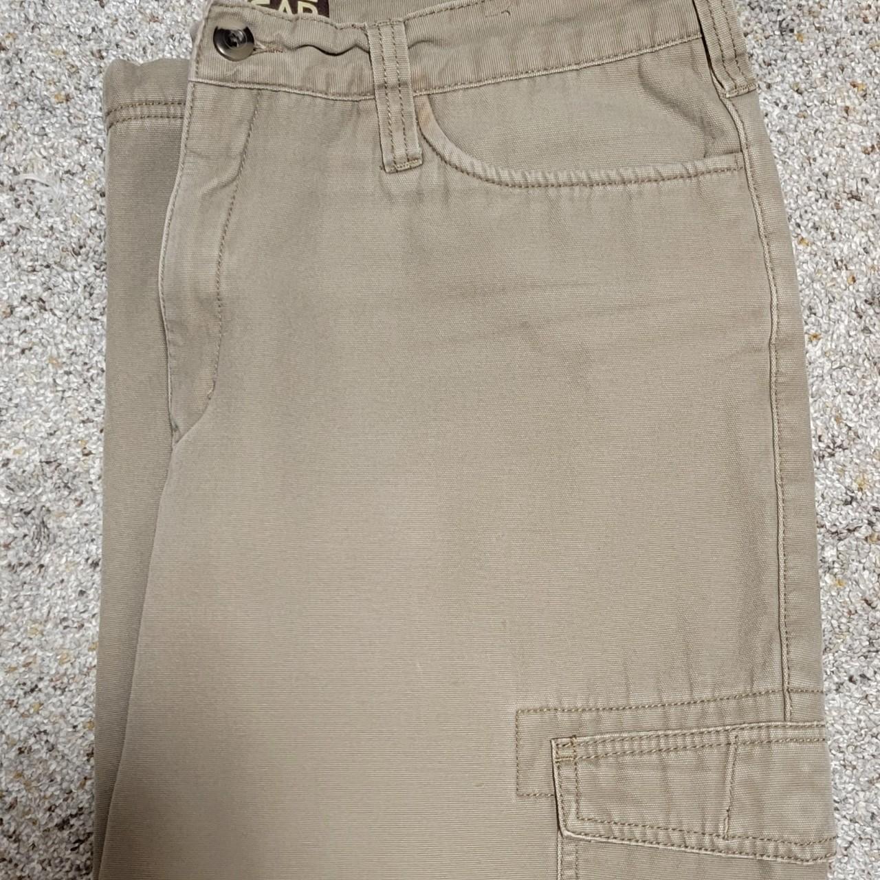 Gravel Gear Fleece Lined Cargo Pants Khaki Mens Size - Depop