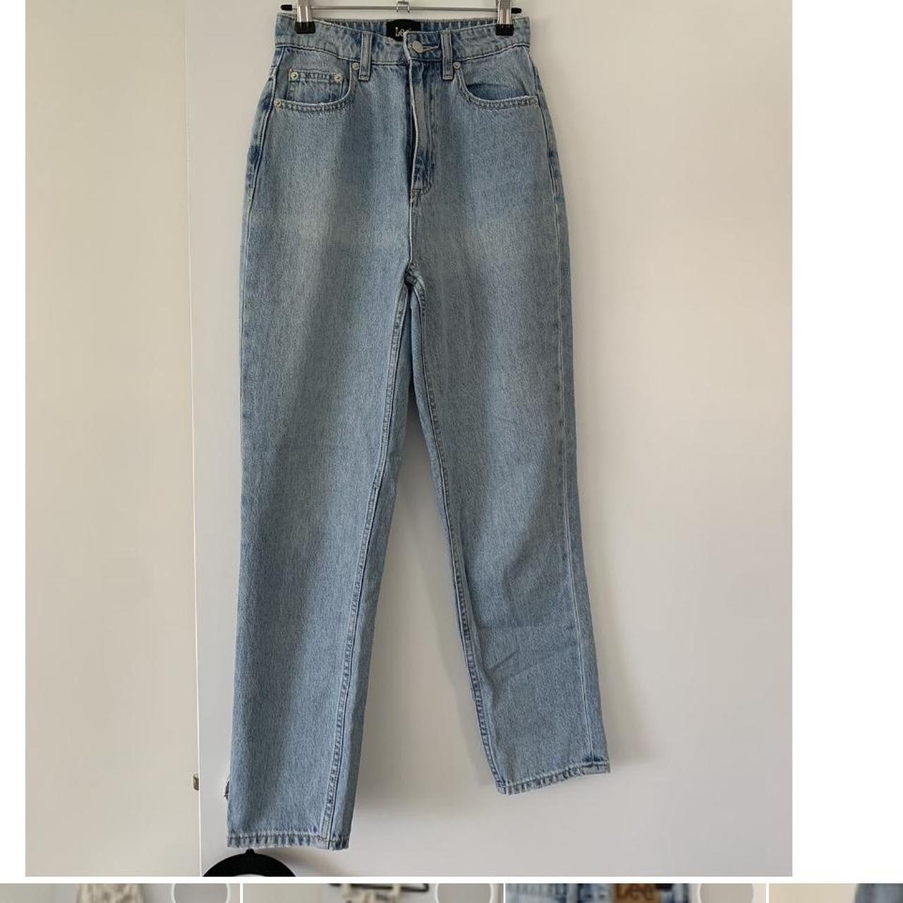 Lee high moms jeans “High straight 80 hemp Jean”... - Depop