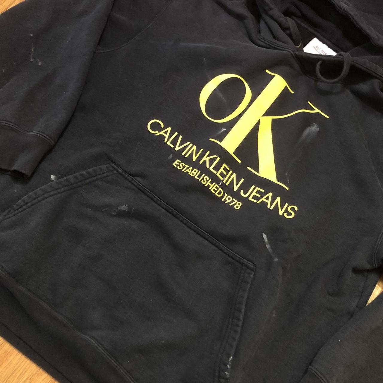 Black and gold calvin klein online hoodie