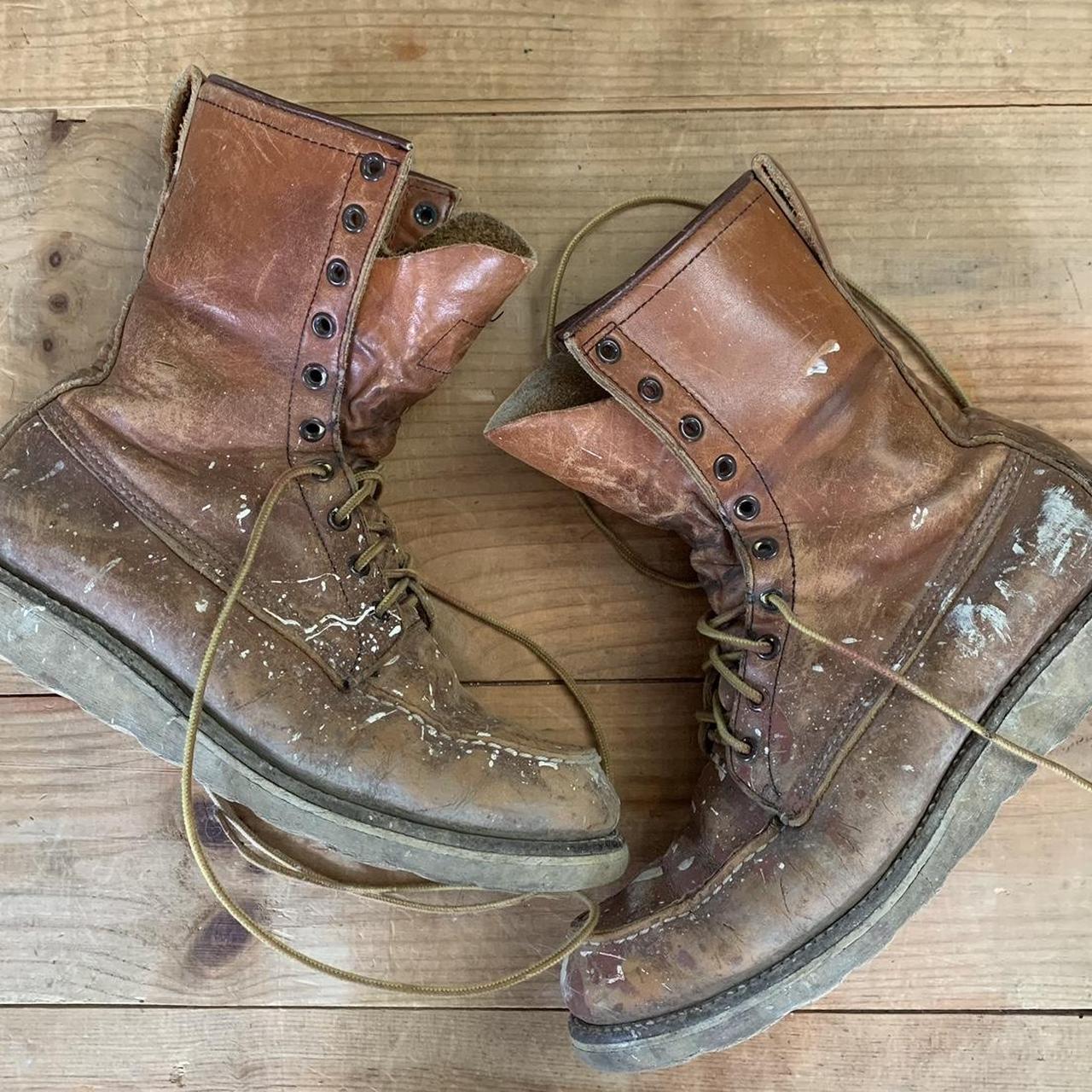 Red wing wedge boots deals