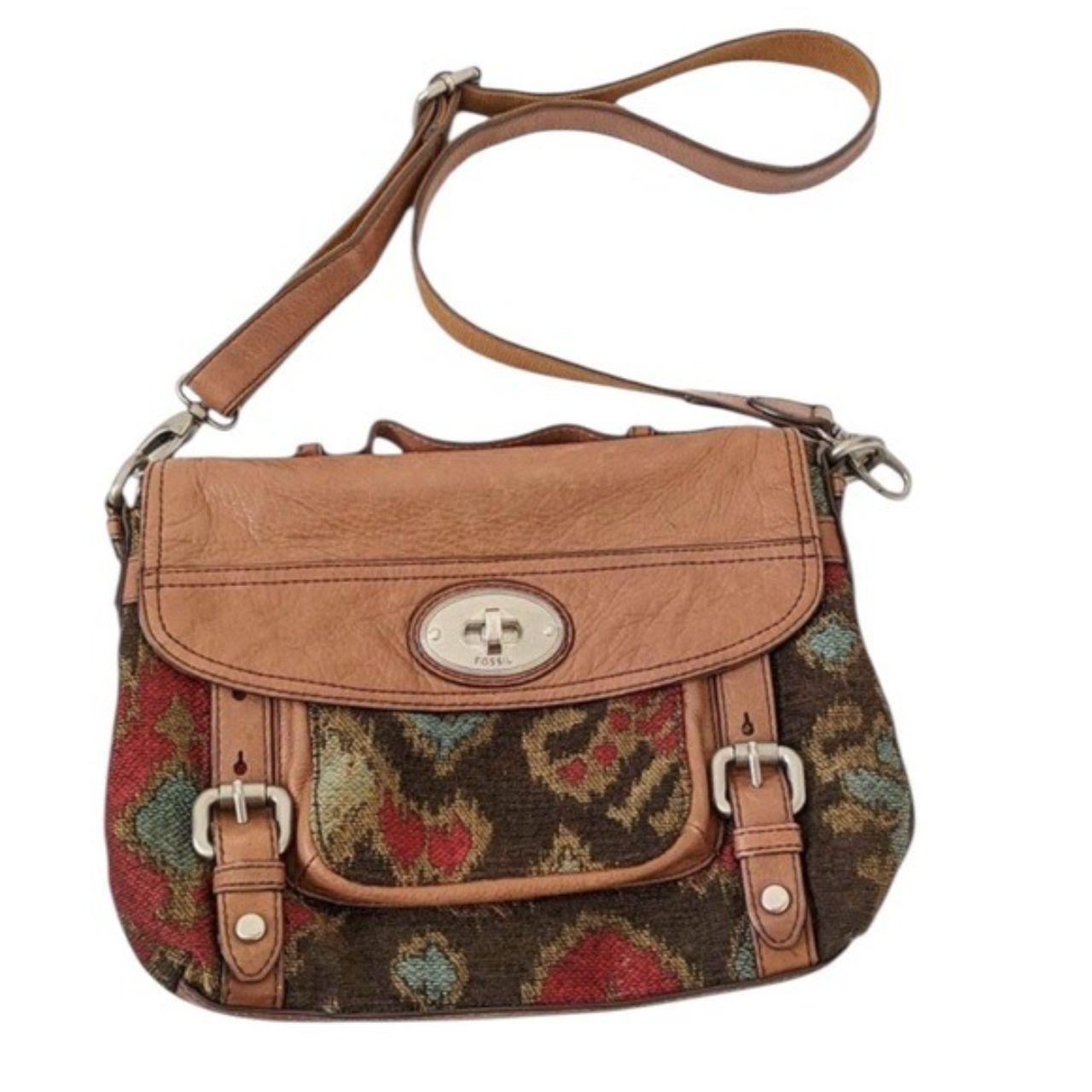 Fossil Women's Satchels - Brown/Multi – Fossil Bo… - image 1