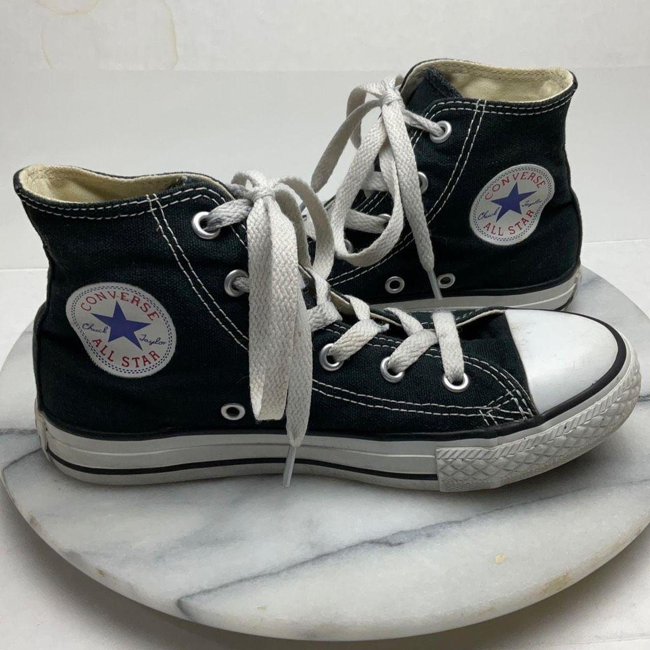 Converse All Star Black High Top Sneekers Boys Size... - Depop