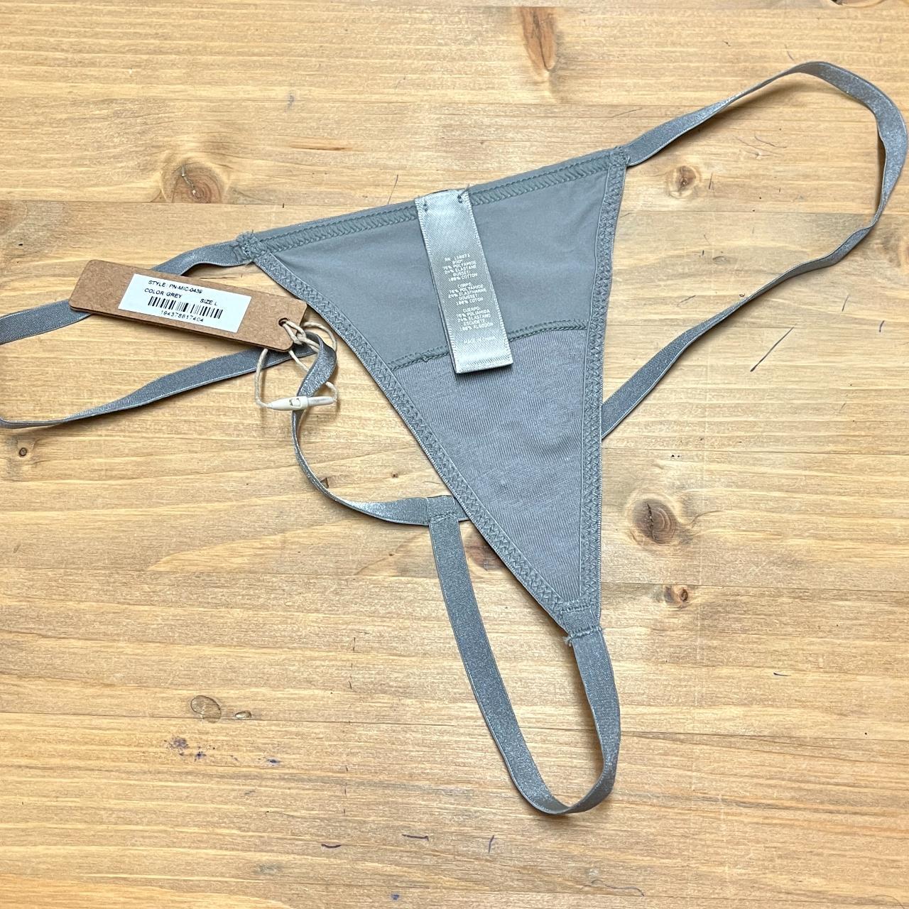 Skims Fits Everybody Dipped Front Thong Bronze - Depop