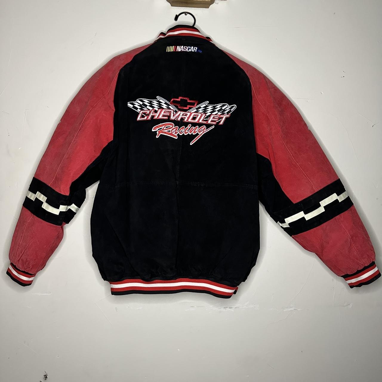 🏎️🚦 Vintage Essex NASCAR Chevrolet Racing Jacket 🚦🏎️... - Depop