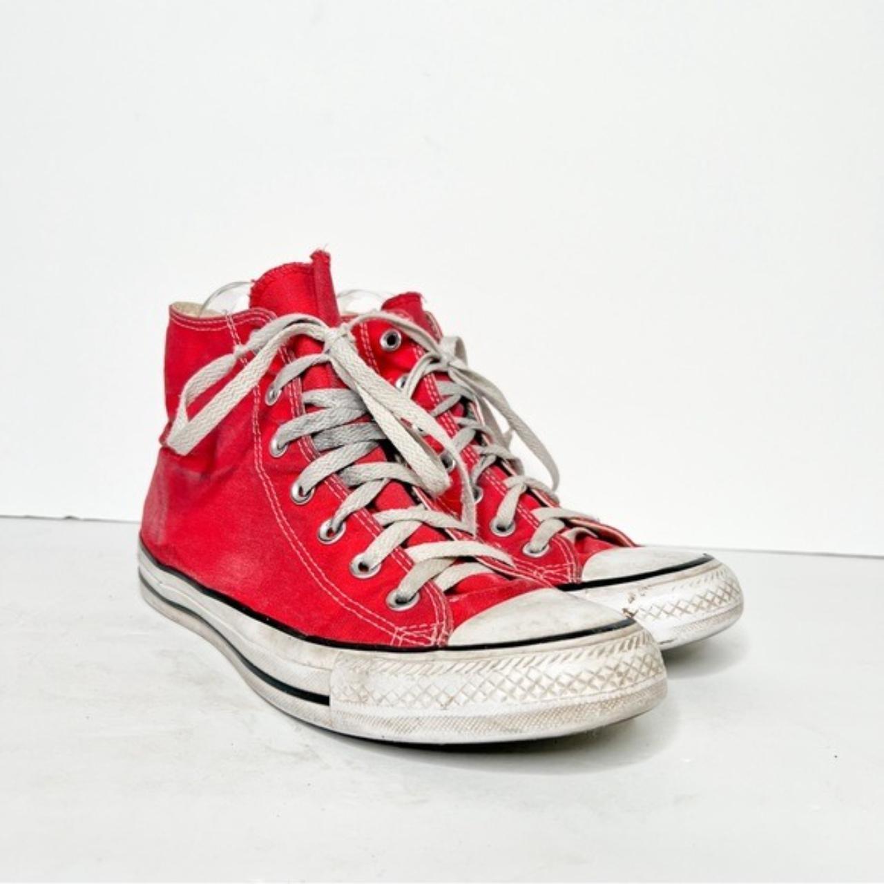Converse Chuck Taylor All Star Hi Sneaker Red Size 8 | Depop