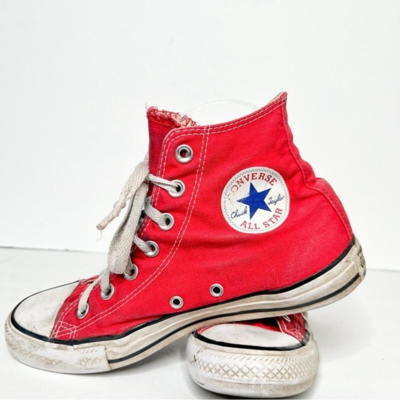 Converse Chuck Taylor All Star Hi Sneaker Red Size 8 | Depop