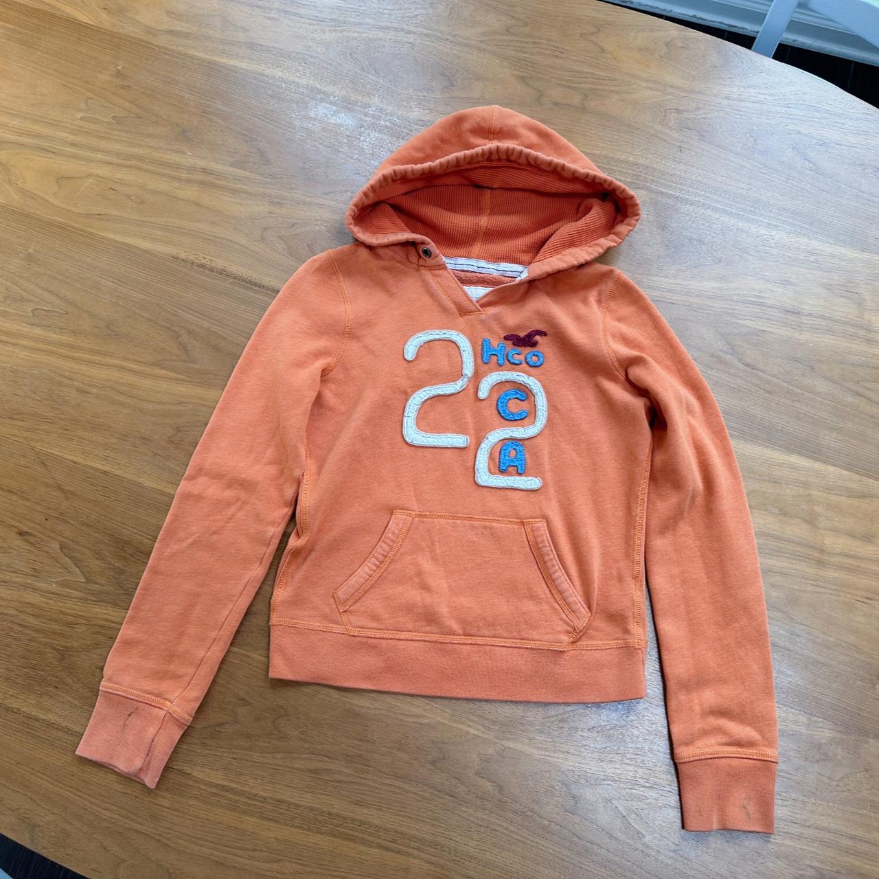 Orange deals hollister hoodie