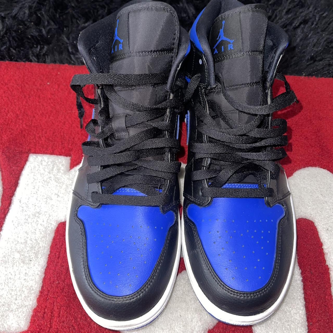 air-jordan-1-mid-hyper-royal-no-box-size-depop