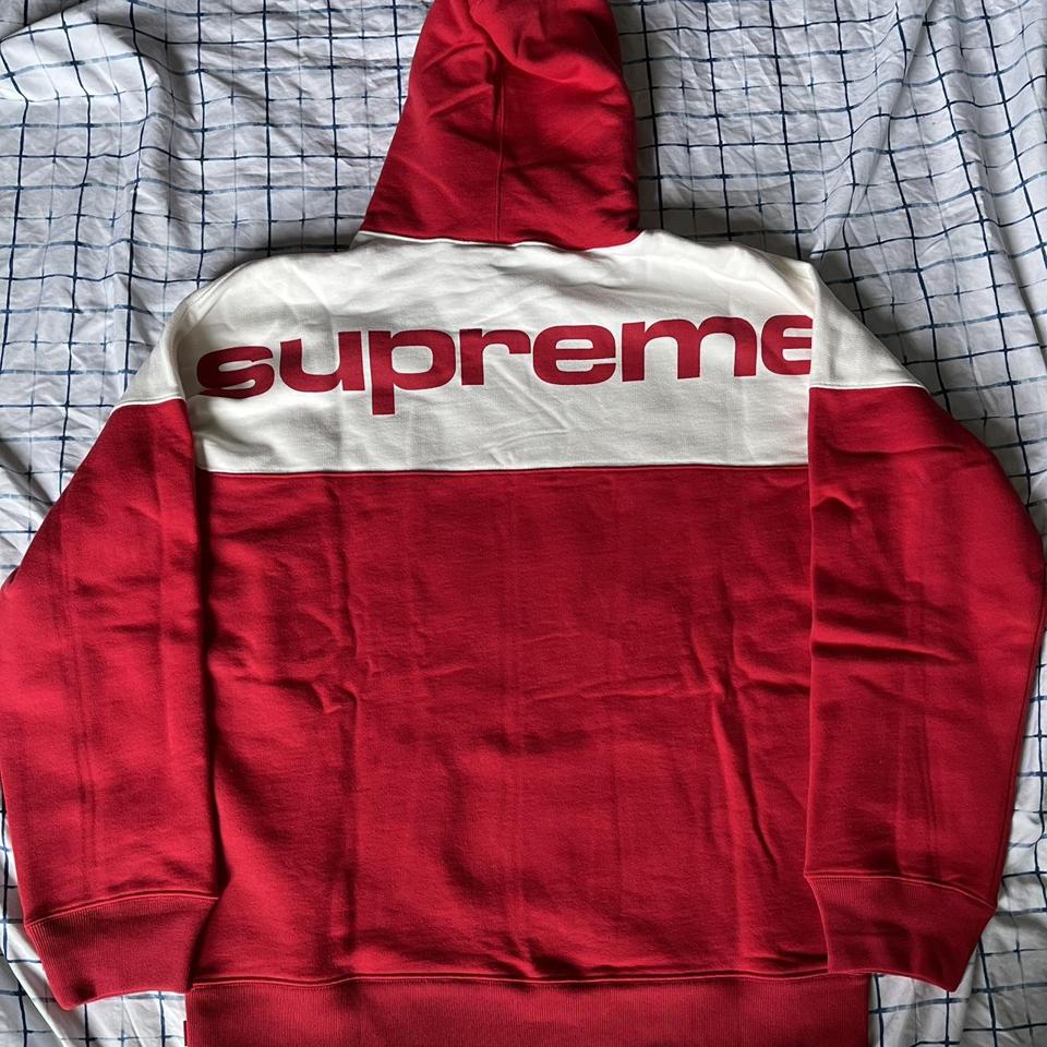 Supreme Blocked Hoodie Red Men's - FW17 - US