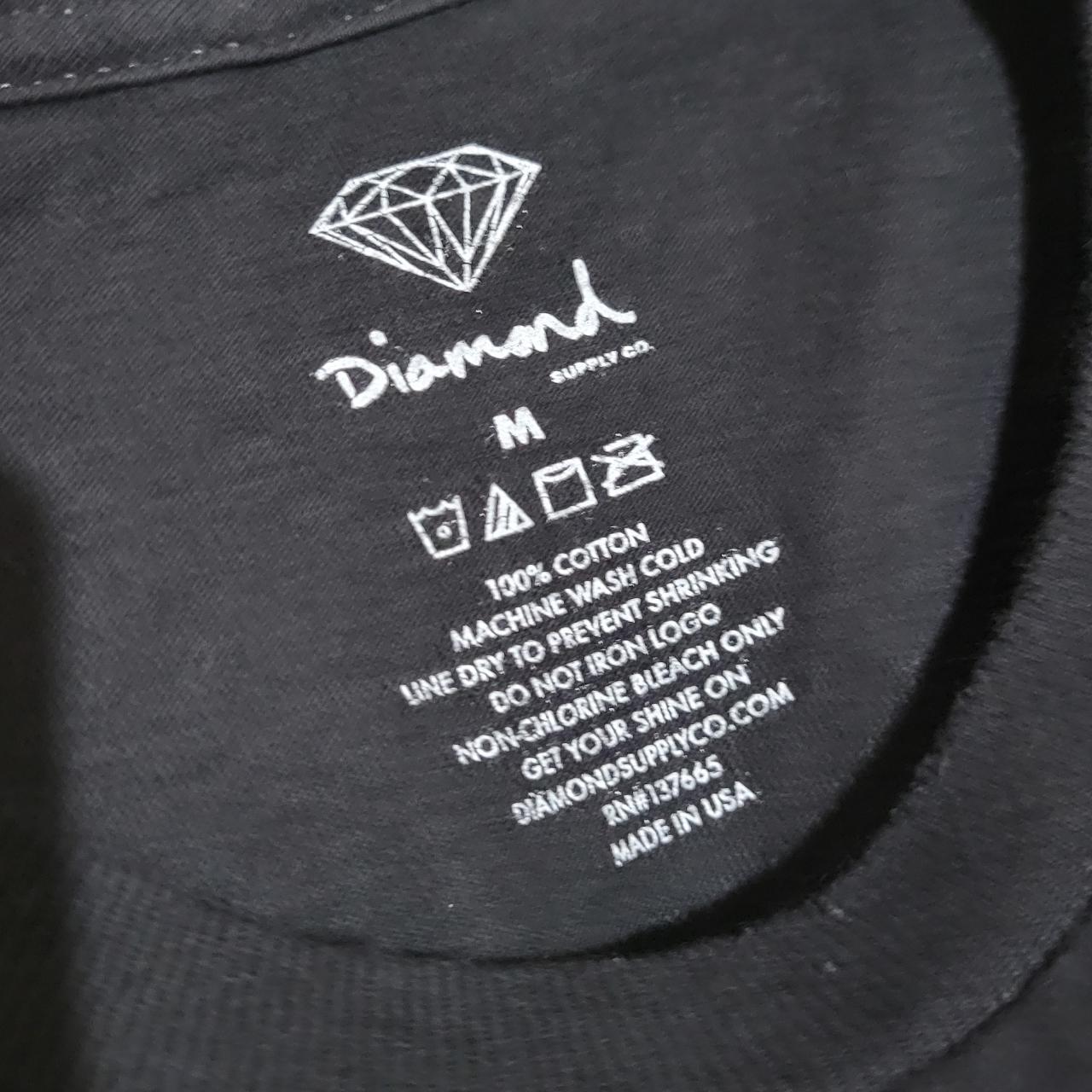 Louis Vuitton Diamond Address Graphic Tee Size: - Depop