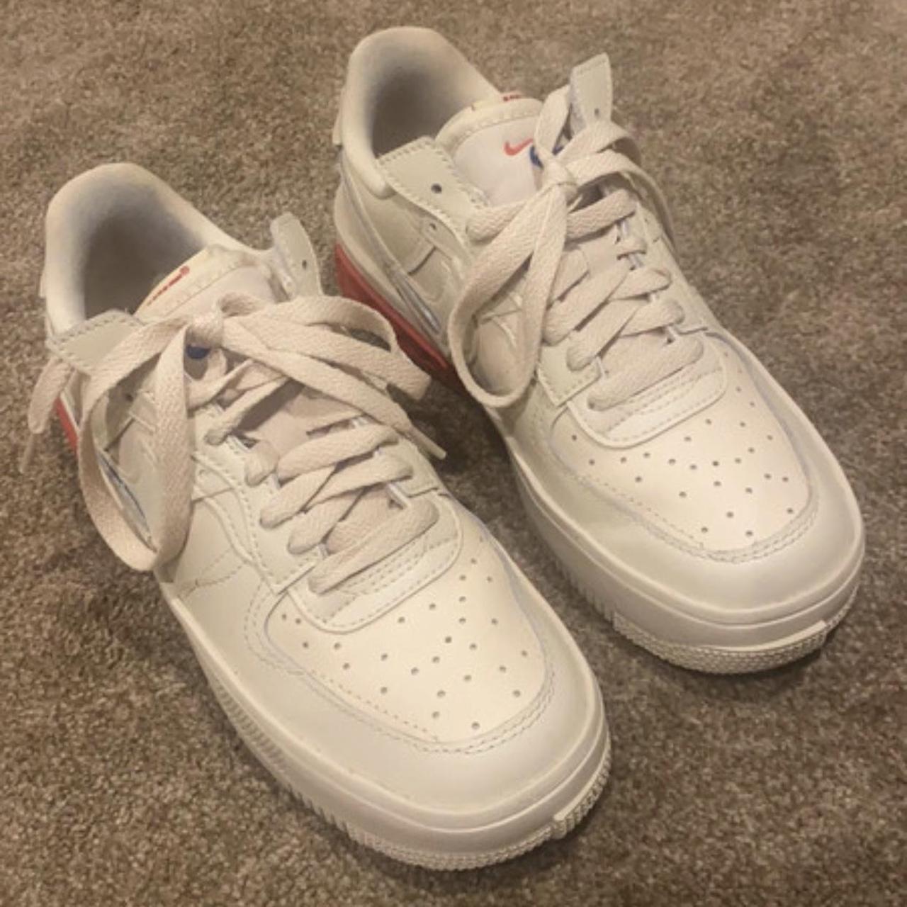 Nike Air Force Reacts Size 4 Worn twice - excellent... - Depop