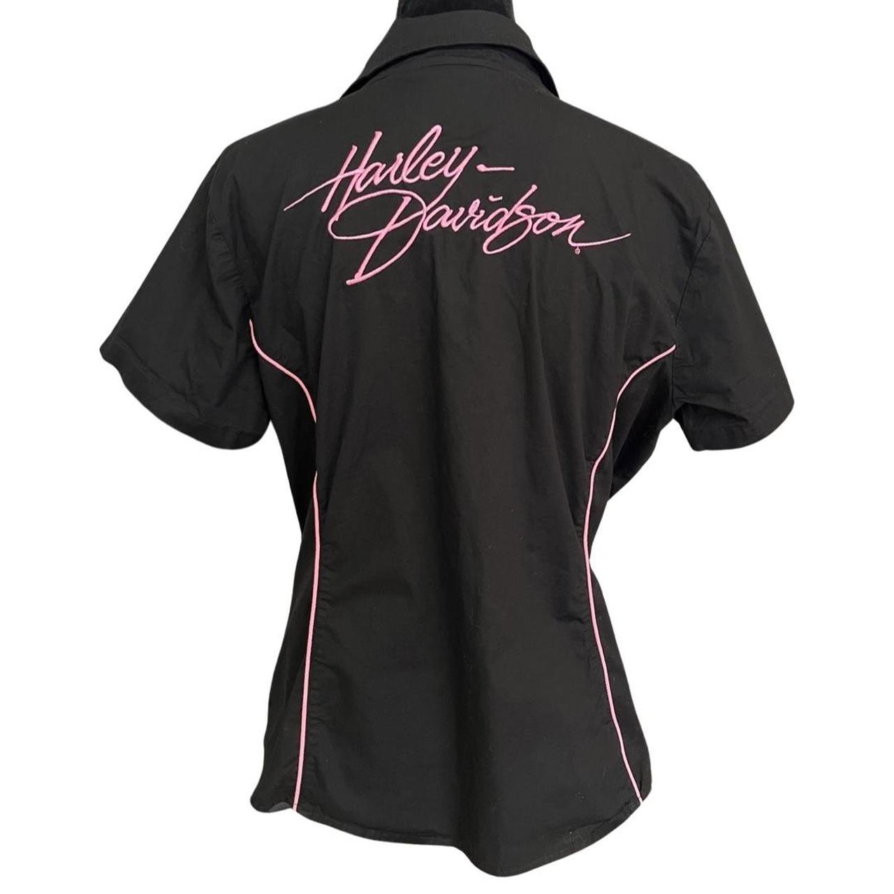 Vintage Y2K Harley Davidson 1X Women s Top Collared Depop vintage-y2k-harley-davidson-1x-women-s-top-collared-depop