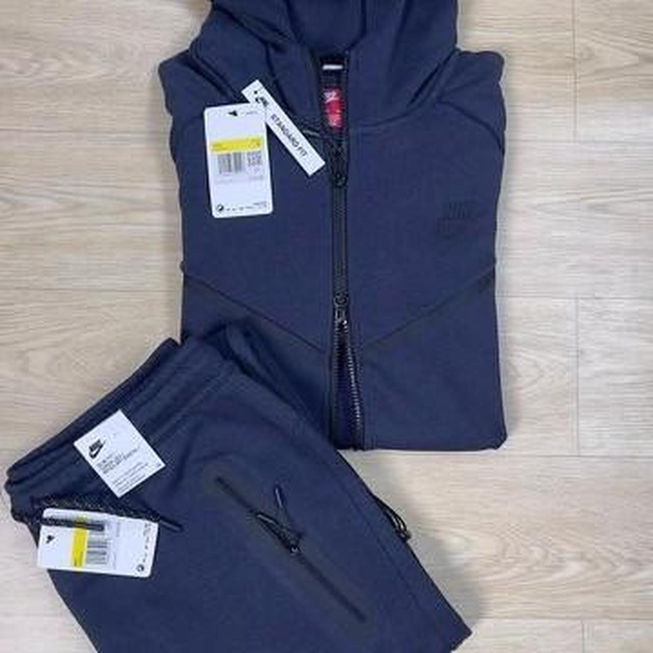 navy tech fleece tracksuit
