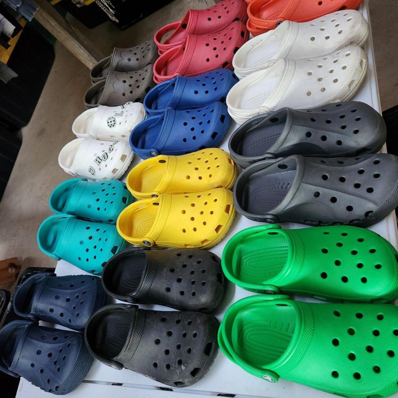 18 pair of crocs - Depop