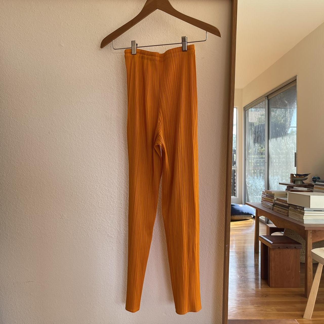 Issey Miyake Women's Orange Trousers (2)