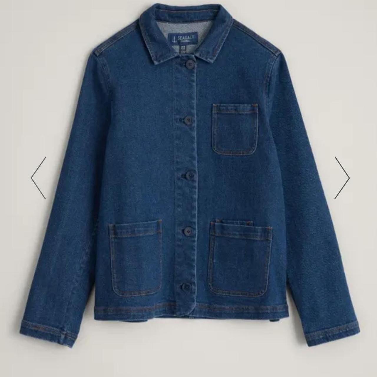 Seasalt denim chore jacket size 18 Reading Rocks... Depop