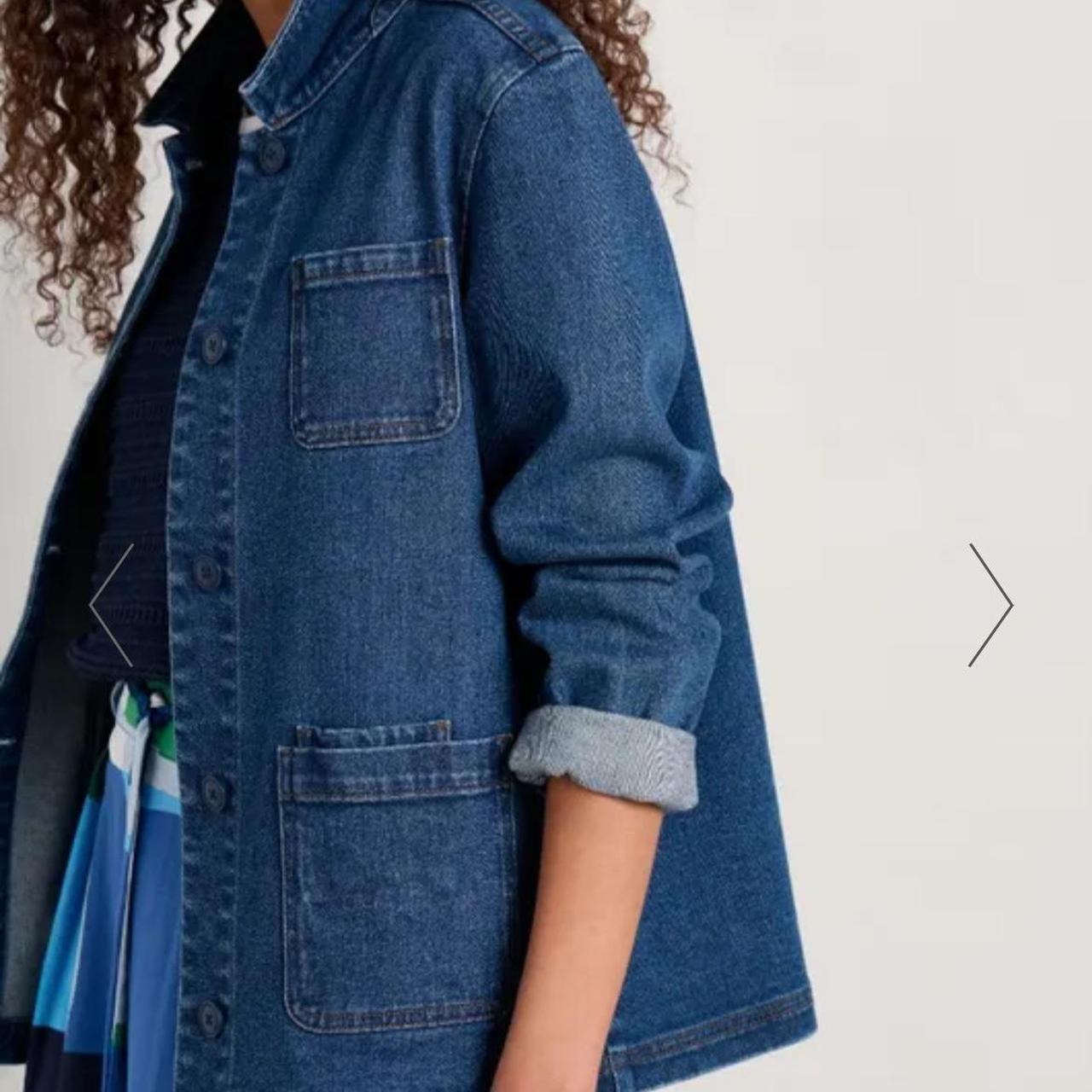 Seasalt denim chore jacket size 18 Reading Rocks... Depop