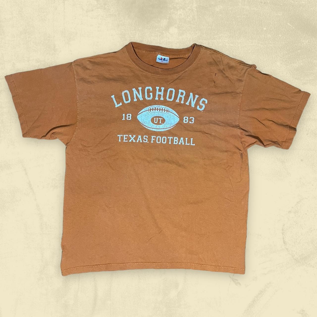 American Vintage Men's Tan and Orange T-shirt | Depop