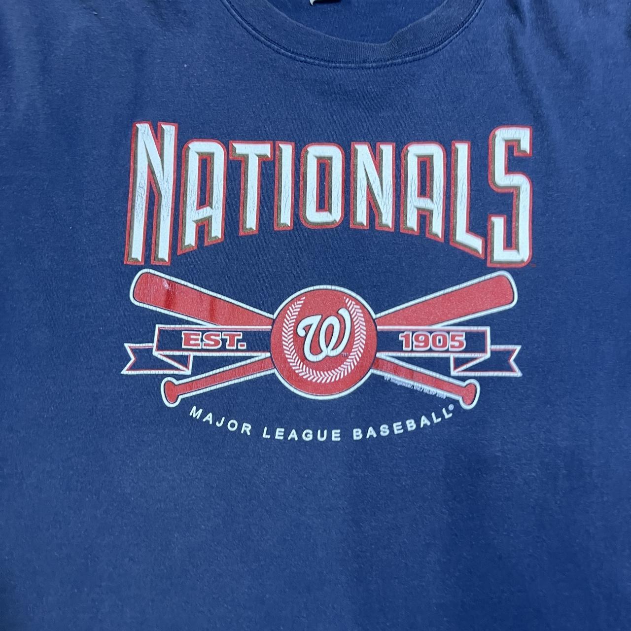 Vintage Washington Nationals Long Sleeve T-shirt - - Depop