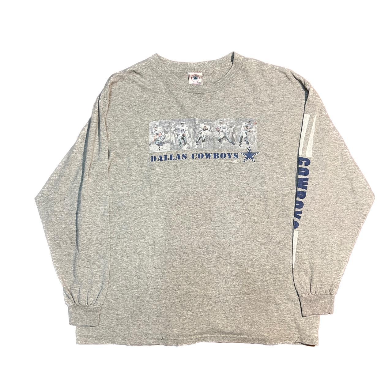 VINTAGE 1990S DALLAS COWBOYS PLAYER LONG SLEEVE TEE... - Depop