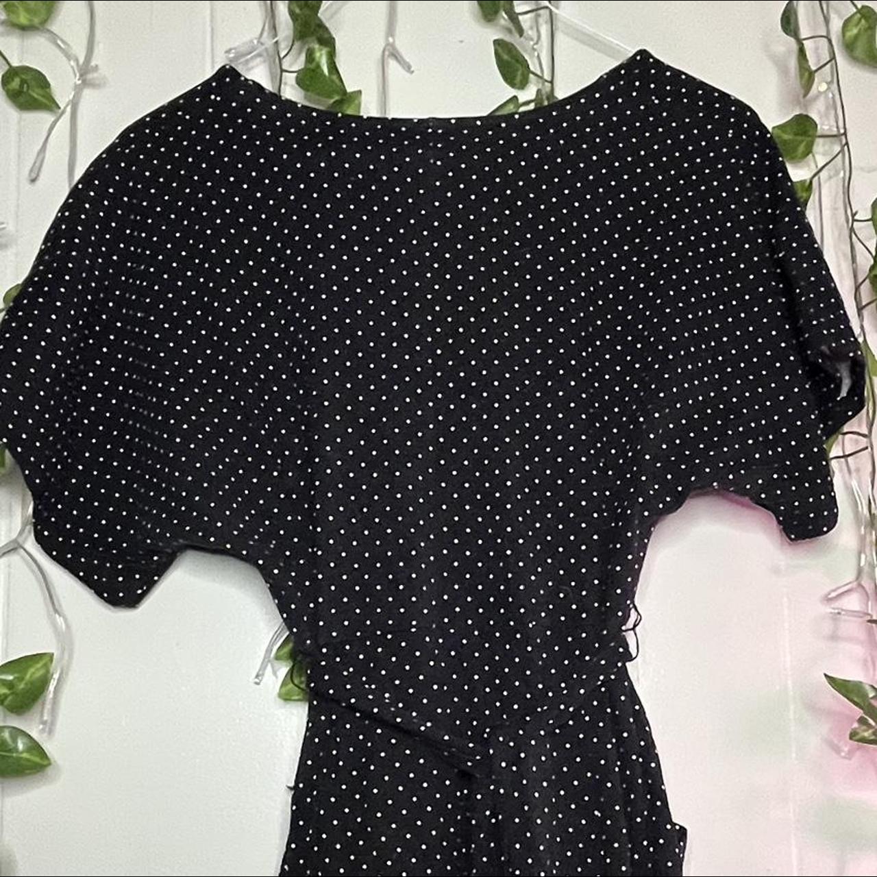 Stunning black and white polka dot dress by Who What... - Depop