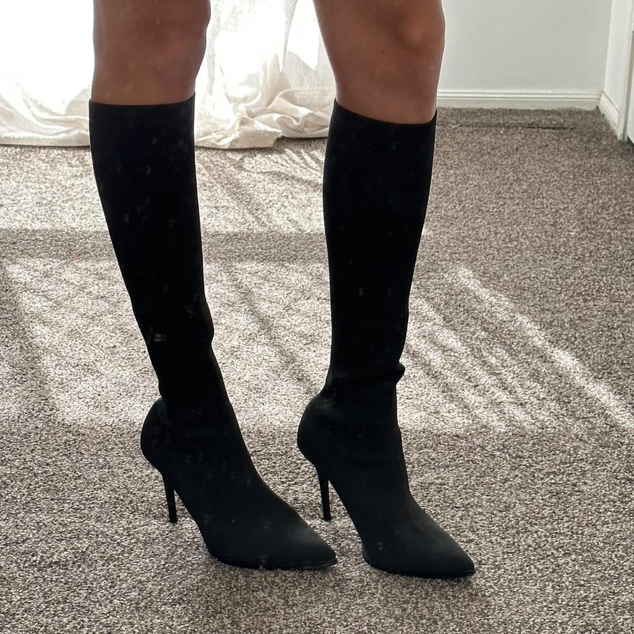 Tony Bianco Sock knee high boots. Only worn a... - Depop