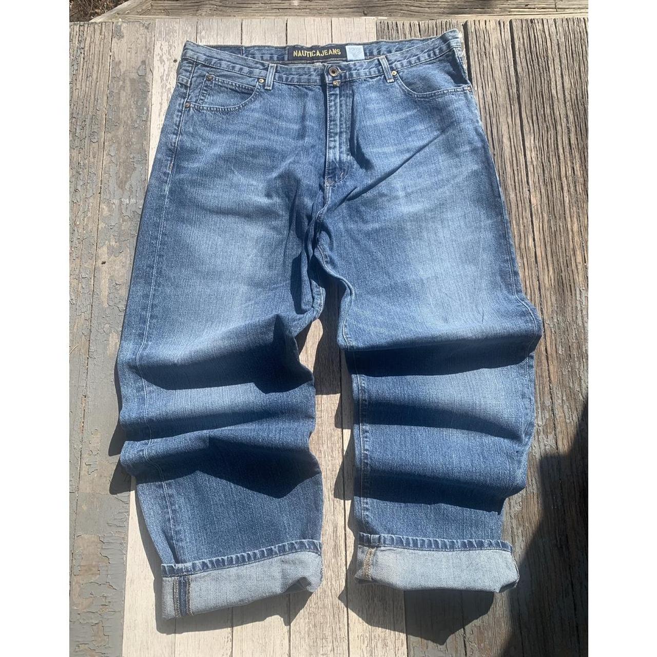 90s VINTAGE NAUTICA JEANS Wide Leg loose NAUTICA | Depop