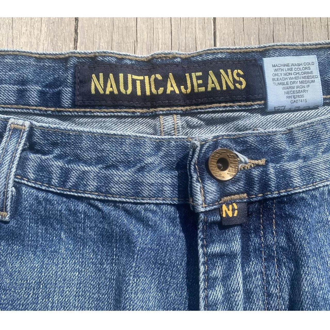 90s VINTAGE NAUTICA JEANS Wide Leg loose NAUTICA | Depop